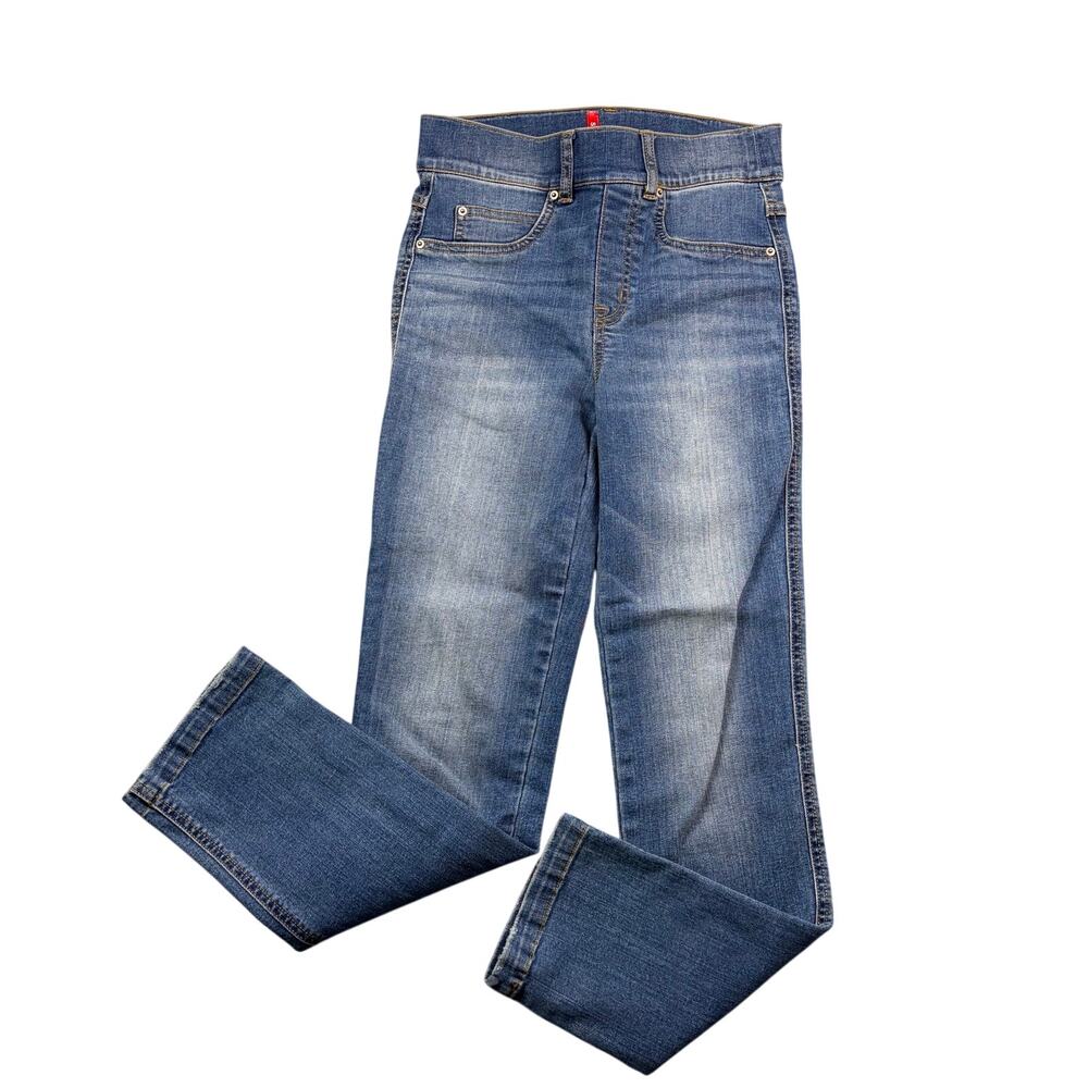 Spanx High Rise Ankle Skinny Jeans High Waisted Jeggings XS Petite Medium Wash